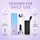 ChezMax Crystal Glass Water Bottle Energy Quartz Gemstone Water Bottle with Changeable Natural Crystal Center for Healing and Wellness