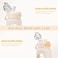 chunmo 24 oz Glass Water Bottles with 2 LidsHandle Spout Lid Straw Lid Motivational Water Bottle with Time Marker and Silicone SleeveLeakproofWhite1 Pack