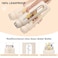 chunmo 24 oz Glass Water Bottles with 2 LidsHandle Spout Lid Straw Lid Motivational Water Bottle with Time Marker and Silicone SleeveLeakproofWhite1 Pack