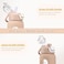 chunmo 32 oz Glass Water Bottles with 2 LidsHandle Spout Lid Straw Lid 1 Liter Motivational Borosilicate Water Bottle with Time Marker and Silicone SleeveLeakproofAmber1 Pack