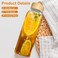 Doseno Glass Bottles with Lids and Time Marker Glass Water Bottles with Carrying Strap 17oz Glass Bottles for Juicing for Office Gym