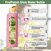 FrutPunch 18 OZ Glass Water Bottles Water Bottle with Time Marker Leakproof Glass Water Bottles with Silicone Sleeves Suitable for Offices and Gyms pink
