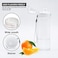 GearTek Clear Plastic Water Bottle No Markings 24oz Chug Lid Sports Water Bottle Leak Proof ReUsable Flip Top Plastic Drinks Bottles for School Exams Office Gym Cycling Clear24oz