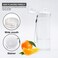 GearTek Clear Plastic Water Bottle No Markings 24oz Chug Lid Sports Water Bottle Leak Proof ReUsable Flip Top Plastic Drinks Bottles for School Exams Office Gym Cycling Clear24oz