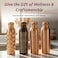 LIVINGNISH Premium Pure Copper Water Bottle for Drinking Extra Large 34 Oz Wide Mouth Hammered Ayurvedic Copper Water Bottle with Straw Handcrafted LeakProof Vessel Reusable BPAFree