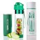 MAMI WATA Fruit Infuser Water Bottle 24 oz Leakproof Tritan BPAFree Plastic Fruit Infuser Bottle for Women Fancy Pretty Trending Water Bottles Drink Recipes eBook Insulating Sleeve Gift Box