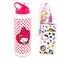 SANRIO My Melody Reusable Water Bottle Set Bundle 30 Oz Plastic Water Bottle with Spout for Home School Sports Plus Sticker and More My Melody Container