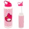 SANRIO My Melody Reusable Water Bottle Set Bundle 30 Oz Plastic Water Bottle with Spout for Home School Sports Plus Sticker and More My Melody Container