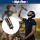 WEMEET Leak Proof Bicycle Water Bottle 2Pack Bike Water Bottle BPA Free Cycling Sport Squeeze with Capacity Scale for Riding Gym Black Black White 24oz