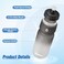 WEMEET Leak Proof Bicycle Water Bottle 2Pack Bike Water Bottle BPA Free Cycling Sport Squeeze with Capacity Scale for Riding Gym Black Black White 24oz