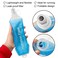 WILDREEDS 150ml Soft Flask TPU Collapsible Soft Water Bottle for Hydration Pack Running Vest Folding Water Bottle for Hiking Cycling Climbing2Pcs Blue