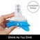 WILDREEDS 150ml Soft Flask TPU Collapsible Soft Water Bottle for Hydration Pack Running Vest Folding Water Bottle for Hiking Cycling Climbing2Pcs Blue