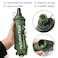 WILDREEDS 500ml Soft Flask TPU Collapsible Soft Water Bottle for Hydration Pack Running Vest Folding Water Bottle for Hiking Cycling Climbing1Pcs Green