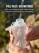 Zelvot Running Vest Soft Flask BPAFree 500ml Collapsible Water Bottle for Hydration Backpack Folding Running Water Bottle for Marathon Hiking Cycling Climbing White 500 ML