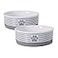 Bone Dry Paw Patch Ceramic Pet Collection Medium Set 6x2 Gray 2 Piece