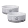Bone Dry Paw Patch Ceramic Pet Collection Medium Set 6x2 Gray 2 Piece