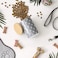 Bone Dry Trellis Paw Print Pet Treat Canister with Bamboo Lid Dog Cat Treat Jar for Countertop Storage Keep Training Bones Biscuits Handy 4x65 inches Gray