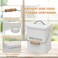 Geyecete Bird FeederBird Food Jar Pet Food Storage Airtight Food Storage ContainerWhite