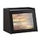 GHWIE Large Bread Box Easy Access Cleaning Bamboo Bread Box for Kitchen Countertop with Acrylic Door Black Large