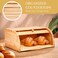 2 Lb. 2 Lb Depot Breadbox for Kitchen Countertop VintageStyle Bamboo Bread Box Wood Japanese Bread Box Bread Cabinet for Kitchen Counter Bread Bin 17 x 10 x 7