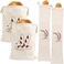 Augshy 4 Packs Linen Bread Bags for Homemade Bread Unbleached Reusable Bread Storage Bakery Baguette