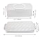 FEOOWV Portable Plastic Rectangular Loaf Bread Box with Transparent Lid Bread Keeper for Carrying and Storing Loaf CakesBanana BreadPumpkin BreadQuick Breads White