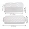 FEOOWV Portable Plastic Rectangular Loaf Bread Box with Transparent Lid Bread Keeper for Carrying and Storing Loaf CakesBanana BreadPumpkin BreadQuick Breads White