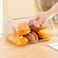 Gagee Bread Box for Kitchen CountertopAcrylic Bread Storage Container for Homemade BreadCookies Bagels Muffins Bread Holder with Roll Top LidClear