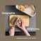 LARS NYSÃ˜M LARS NYSM Bread Box I Metal Box for long lasting freshness I Bread Bin with bamboo lid usable as cutting board I 134x77x53In Pebble Gray