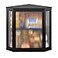BMOSU Corner Bread Box for Kitchen Countertop Double Layer Bamboo Wooden Bread box Large Capacity Bread Storage BinBlack Extra Large