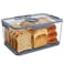 Honbuty Bread Box Bread Boxes with Lid for Kitchen Counter Airtight Loaf Bread Storage ContainerLarge Time Recording Bread Keeper for Homemade Bread Toast Bagel Donut and Cookies Gifts for Mom Dad