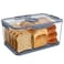 Honbuty Bread Box Bread Boxes with Lid for Kitchen Counter Airtight Loaf Bread Storage ContainerLarge Time Recording Bread Keeper for Homemade Bread Toast Bagel Donut and Cookies Gifts for Mom Dad