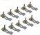 Homydom Undermount Sink Clips Sink Brackets Epoxy Sink Clips 10 Pack Kit Kitchen Bathroom Sink Supports