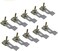 Homydom Undermount Sink Clips Sink Brackets Epoxy Sink Clips 10 Pack Kit Kitchen Bathroom Sink Supports