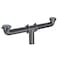 EZ-FLO EZFLO 112 Inch x 16 Inch Kitchen Sink End Waste Center Outlet with Baffle in Tee Slip Joint Connection for Tubular Drain Applications Black Polypropylene 35319