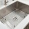LQS Kitchen Sink Bottom Grid and Sink Protector Sink Rack for Bottom of Grid 26 x 14 with Center Drain Hole for Handmade Single Bowl Stainless Steel Sinks Grid Kitchen Sinks Grate