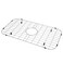 LQS Kitchen Sink Bottom Grid and Sink Protector Sink Rack for Bottom of Grid 26 x 14 with Center Drain Hole for Handmade Single Bowl Stainless Steel Sinks Grid Kitchen Sinks Grate
