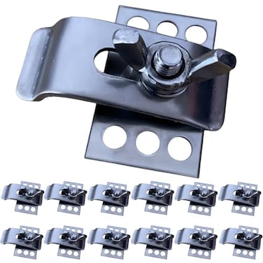 SGTBQLL SUS 304 Stainless Undermount Sink Bracket Clip Universal Heavy Duty Epoxy Undermounting Sink Washwash Basin Support ClampsPackage Of 12