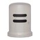 Westbrass D201107 134 x 234 Solid Brass Air Gap Cap Only Skirted Satin Nickel
