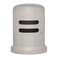 Westbrass D201107 134 x 234 Solid Brass Air Gap Cap Only Skirted Satin Nickel