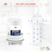 Aquaboon 5 Micron 10 x 25 Grooved Sediment Water Filter Replacement for Whole House Filter Cartridge Compatible with AP110 WHKFGD05 CFS110 25Pack
