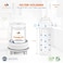 Aquaboon Premium 5 Micron Carbon Block Water Filter 10 x 25 3Pack CTO Whole House Filters for Countertop Under Sink Systems Compatible with FXWTC