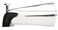 Plumb Pak PP82537 Bathtub Spout with Diverter Adjustable for 34in IPS Pipe Polished Chrome