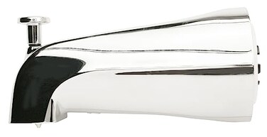 Plumb Pak PP82537 Bathtub Spout with Diverter Adjustable for 34in IPS Pipe Polished Chrome