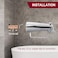 Westbrass E5074D1F26 7 Reach Wall Mount Tub Spout with Diverter for Copper Pipe Polished Chrome