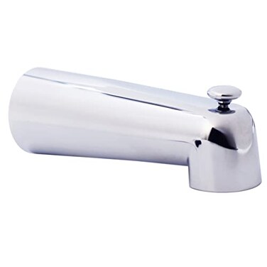 Westbrass E5074D1F26 7 Reach Wall Mount Tub Spout with Diverter for Copper Pipe Polished Chrome