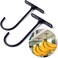 EGMEHOAD Banana Hook Under Cabinet 2 Pack Hanger to Keep Bananas Fresh Holder 2 Pcs