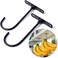EGMEHOAD Banana Hook Under Cabinet 2 Pack Hanger to Keep Bananas Fresh Holder 2 Pcs