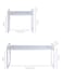 LJHFUQHUHU Expandable Cabinet Shelf Organizer Riser for Kitchen Pantry Cupboard Under Sink Countertop white 82D 122216W 104H