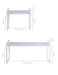 LJHFUQHUHU Expandable Cabinet Shelf Organizer Riser for Kitchen Pantry Cupboard Under Sink Countertop white 82D 122216W 104H